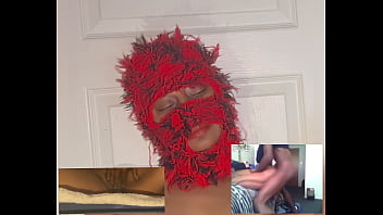 Reaction video ebony squirt while watching xvideos eye rolling orgasms