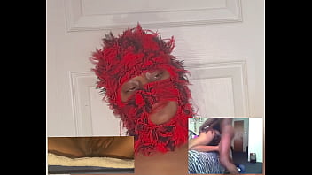 Reaction video ebony squirt while watching xvideos eye rolling orgasms