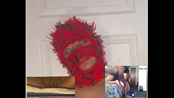 Reaction video ebony squirt while watching xvideos eye rolling orgasms