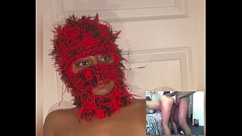 Reaction video ebony squirt while watching xvideos eye rolling orgasms