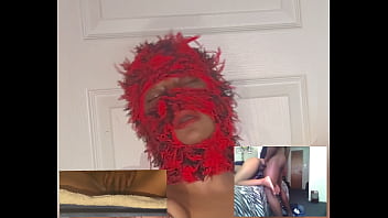 Reaction video ebony squirt while watching xvideos eye rolling orgasms