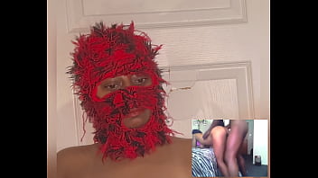 Reaction video ebony squirt while watching xvideos eye rolling orgasms