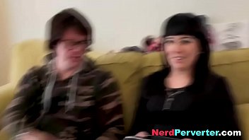 Geek gets a awesome fuck