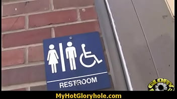 Interracial white lady confesses her sins at gloryhole 16