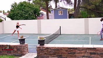 Boogie blonde slut dp'd and creampied by her bbc trainer and his bbc homie