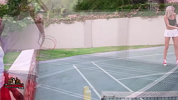 Boogie blonde slut dp'd and creampied by her bbc trainer and his bbc homie