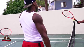 Boogie blonde slut dp'd and creampied by her bbc trainer and his bbc homie