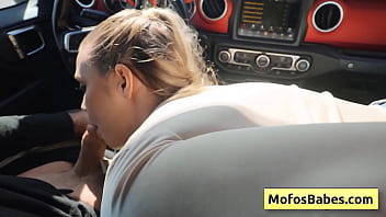 Cutie blondie sucking big dick in the car and swallow this fat dick Cutie blondie sucking big dick in the car and swallow this fat dick