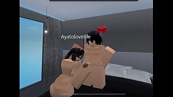 She strokes my cock on roblox