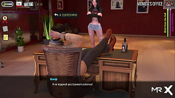 Fashionbusiness girl shows breasts in red suit e1 #72