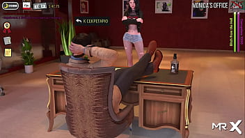 Fashionbusiness girl shows breasts in red suit e1 #72