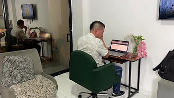 Classmate fucks me in my apartment i surprise him in lingerie