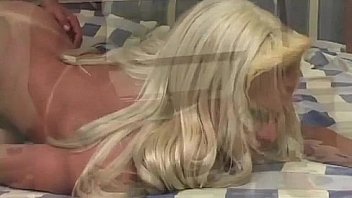 Blonde Tgirl Bare Fucked thumbnail