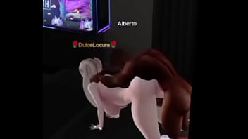 Negro disfrutando de un culo blanco rico