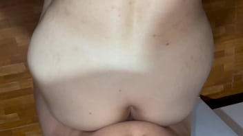 Cummed juicy on my stepsister's big ass