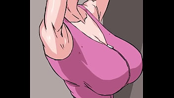 Una mujer animada goza de una gran polla