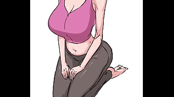 Una mujer animada goza de una gran polla