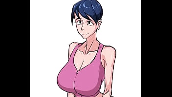 Una mujer animada goza de una gran polla