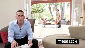 Exhibitionist teen gets naughty and fucks with her boyfriend in front of her stepdad Exhibitionist teen gets naughty and fucks with her boyfriend in front of her stepdad