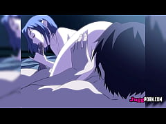 Play MP4 - Shy blue-haired girl gets fucked at the resort by her best friend's cock - UNCENSORED HENTAI
