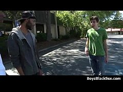 Play MP4 - Sexy white teen boys seduced by black muscular guys 08