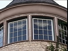 Play MP4 - The cute brunette Gia Jordan sex in stair by dog style position