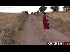 Play MP4 - Voyeur video with a Girl Outdoor provocating with her ass