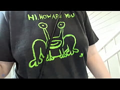 Play MP4 - walking up the stairs without a bra