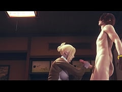Play MP4 - Shingeki no kyojin Hentai - Annie Leonhart Handjob and blowjob - Japanese Asian Manga Anime Game Porn