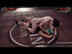 Play MP4 - Marilith VS Kagura &lpar;Naked Fighter 3D&rpar;