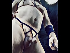 Play MP4 - nudist stringfluencer going wild