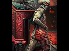 Play MP4 - &num;AIart &num;skull