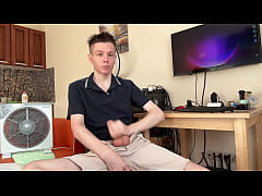 Play MP4 - Young Slim Twink Edges For Ages Then Massive Eruption