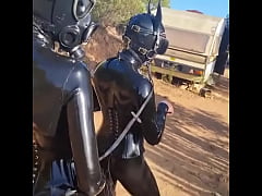 Play MP4 - Latex Pony Action in Portuguese with discipleofdevotion&excl; Full rubber Action in the heat