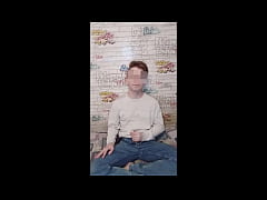 Play MP4 - Teen boy jerks off and swallows cum
