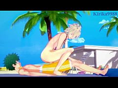 Play MP4 - Himiko Toga and Mitsuki Bakugo and Izuku Midoriya intense sex&period; - My Hero Academia Hentai