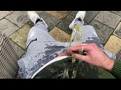 Play MP4 - Having a nice warm piss on myself in the backyard