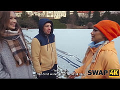 Play MP4 - SWAP4K&period; A kinky couple had a hard threesome with a hot girl&comma; her boyfriend watched through the glass