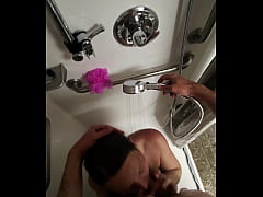 Play MP4 - POV Public Shower Blowjob Behind the Scenes with Hot Wife