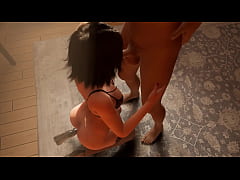 Play MP4 - Hot Brunette Sucking Dick in the Livingroom