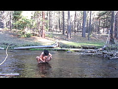 Play MP4 - Bathing naked in the creek&period;