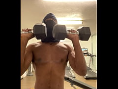 Play MP4 - Working out my Neck and shoulders for the ladies&excl;