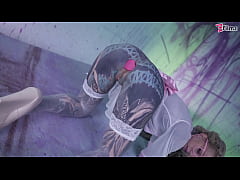 Play MP4 - Glasses wearing Tattooed Girl loves the Tattooed Dick Fucking DP and Facial