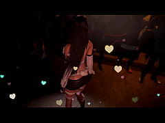 Play MP4 - Naughty shapely Tifa in bunny outfit public dancing for her bar visitors