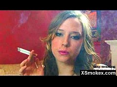 Play MP4 - Gorgeous Smoking Fetish Gal Wild Nude