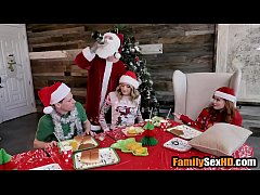 Play MP4 - Christmas taboo step family orgy
