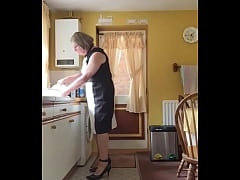 Play MP4 - Johanna Clayton&comma; black and white dress - Kitchen