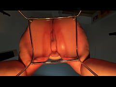 Play MP4 - BBW Hooters Creamy Pussy Slut Rides Dildo On Clear Chair