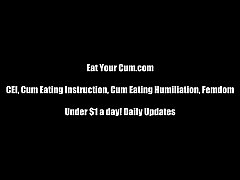 Play MP4 - Eat your cum for my you little bitch CEI