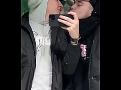 Play MP4 - Just a quick kiss in a public restroom&period;&period;&period; or was it more than that&quest;  We might&rsquo;ve filmed something else in there &period;&period;&period;